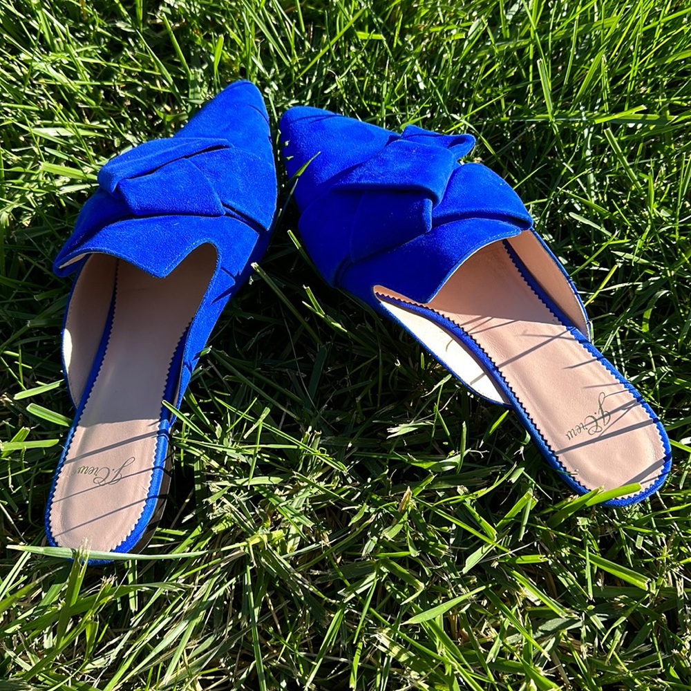 Jcrew 9.5 Beautiful Slides in Suade